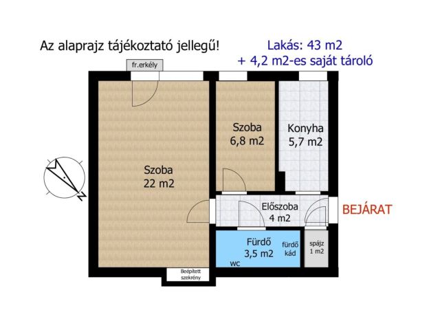 2 szobás lakás Eladó Győr Nádorvárosban